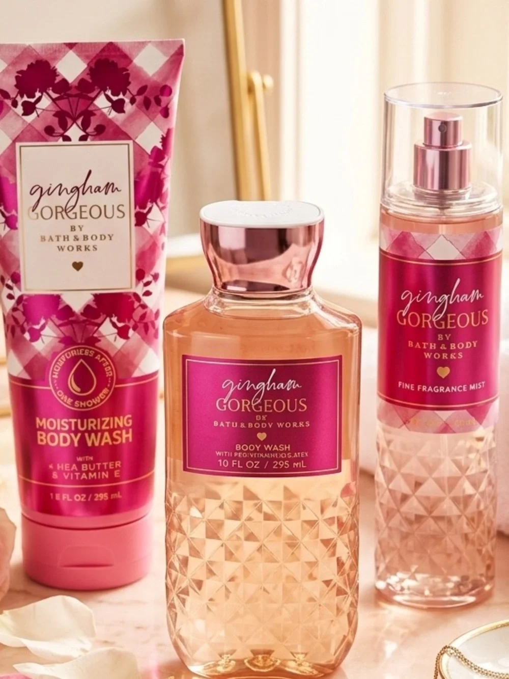 Bath & Body Works Gingham Gorgeous Body Wash & Mist Set - New